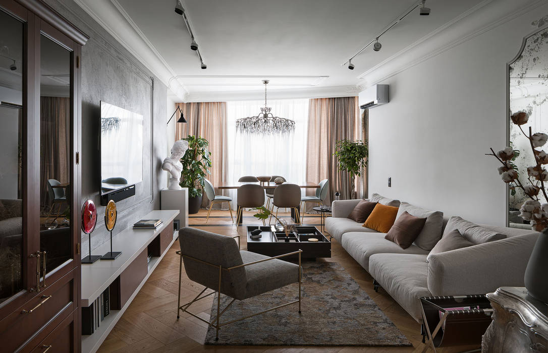 Neoclassical Virility , V.Concept studio V.Concept studio Eclectic style living room