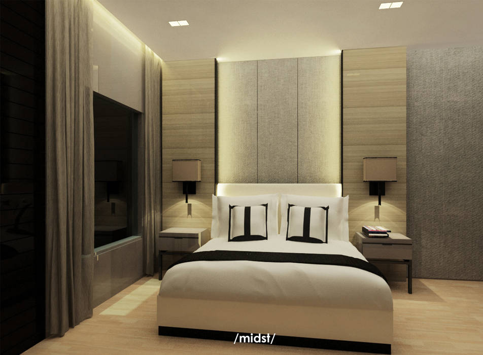 Cebu Residence , M I D S T Interiors M I D S T Interiors Kamar Tidur Modern
