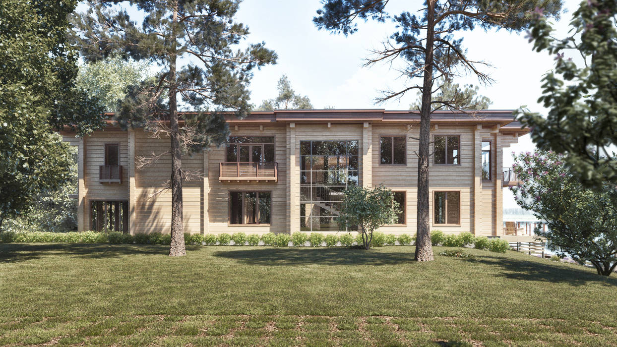 Дом с палубой, Архитектурное бюро Архитектурное бюро Wooden houses