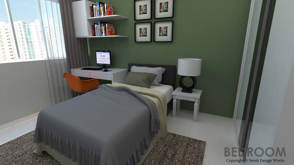 Ang Mo Kio Ave 10, Swish Design Works Swish Design Works Small bedroom