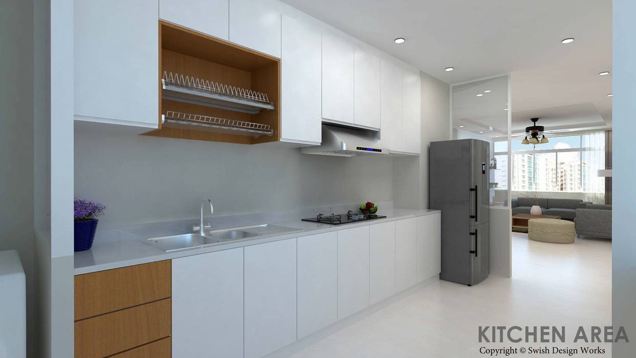Ang Mo Kio Ave 10, Swish Design Works Swish Design Works Cocinas equipadas
