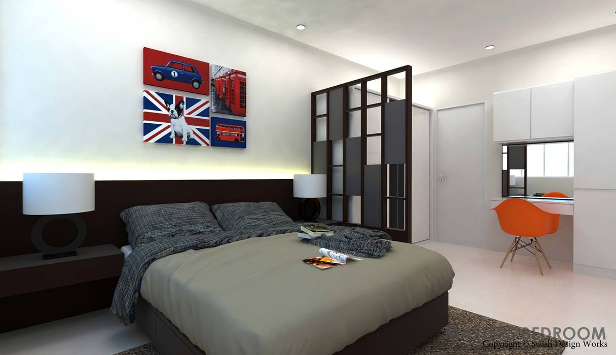 Ang Mo Kio Ave 10, Swish Design Works Swish Design Works Small bedroom