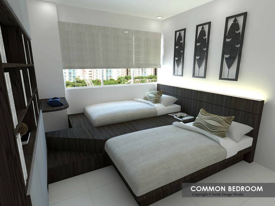 Potong Pasir Ave 1, Swish Design Works Swish Design Works Small bedroom