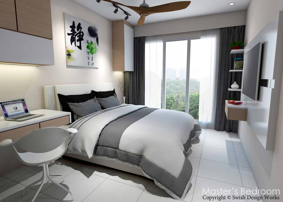 Yishun, Swish Design Works Swish Design Works Small bedroom