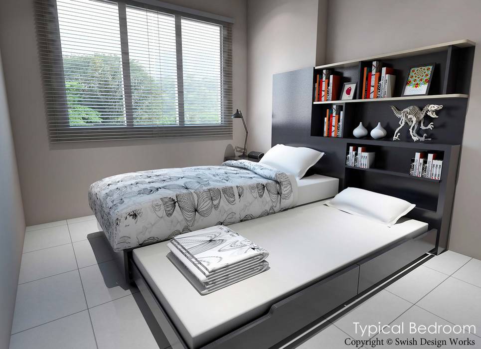 Yishun, Swish Design Works Swish Design Works Small bedroom