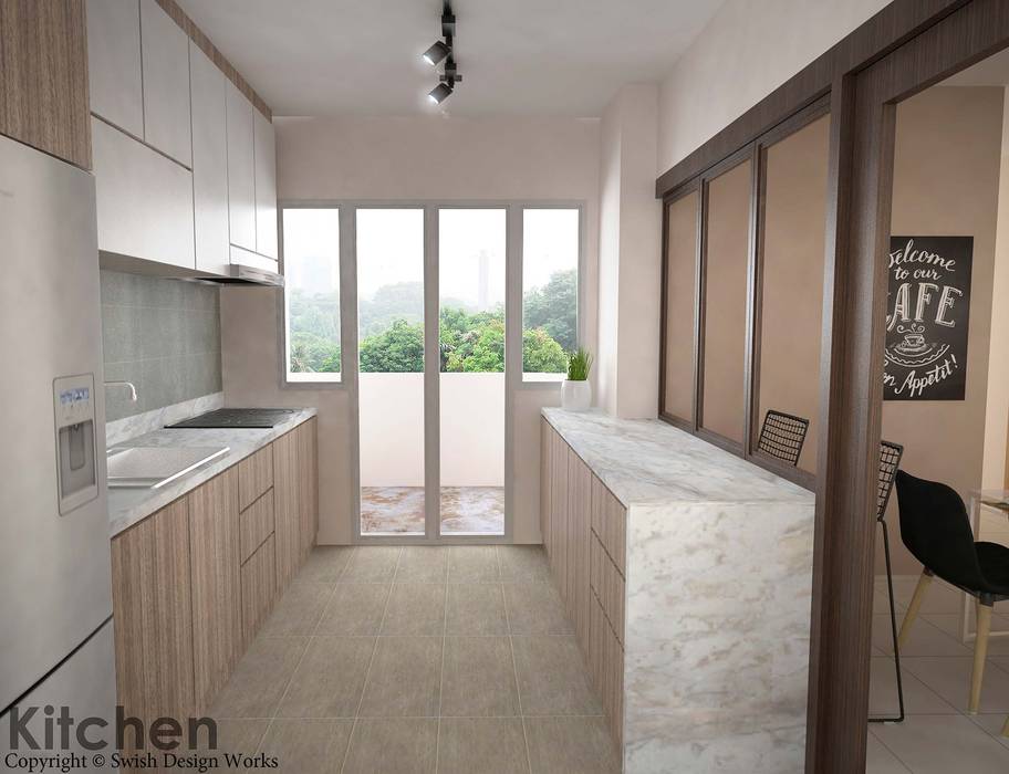 Yishun Ave 6, Swish Design Works Swish Design Works Built-in kitchens