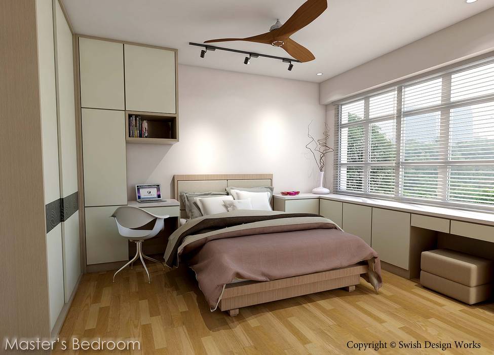 Kallang Trivista, Swish Design Works Swish Design Works Small bedroom