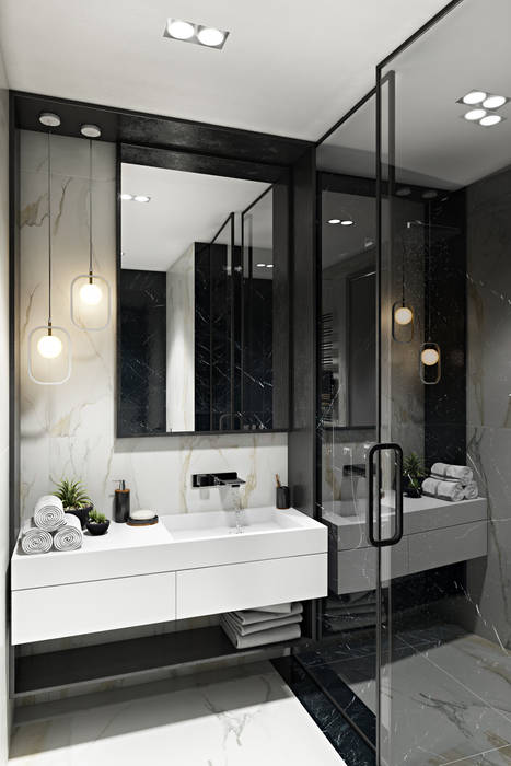 Honor-roll apartment, V.Concept studio V.Concept studio Modern Bathroom
