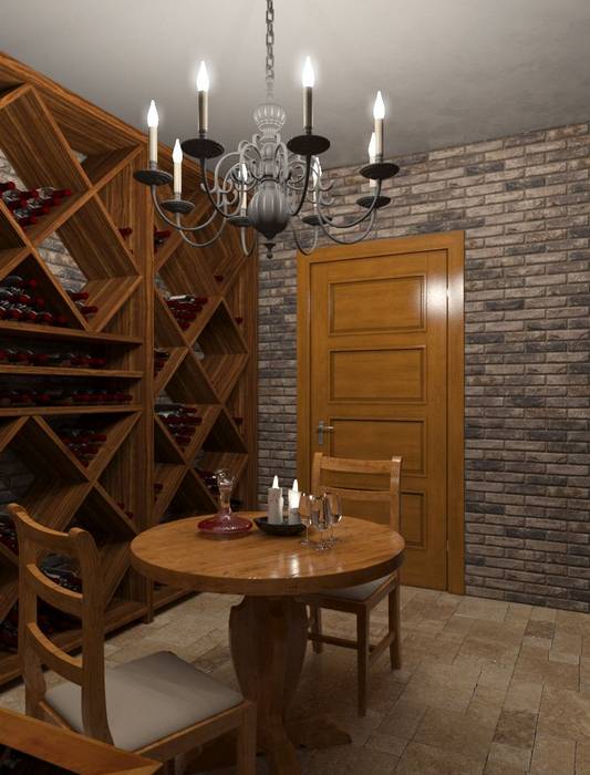 Дом с террасой. Интерьеры, Альберт Галимов Альберт Галимов Wine cellar