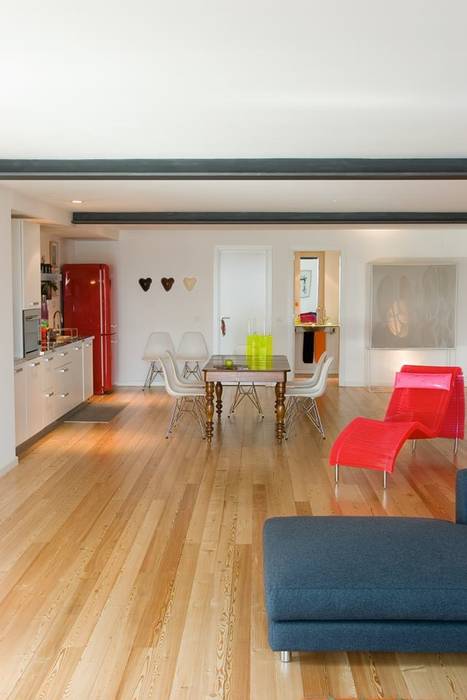 Loft Design > Living room IN PACTO Salas de estar modernas arquitectura,design de interiores,decoração