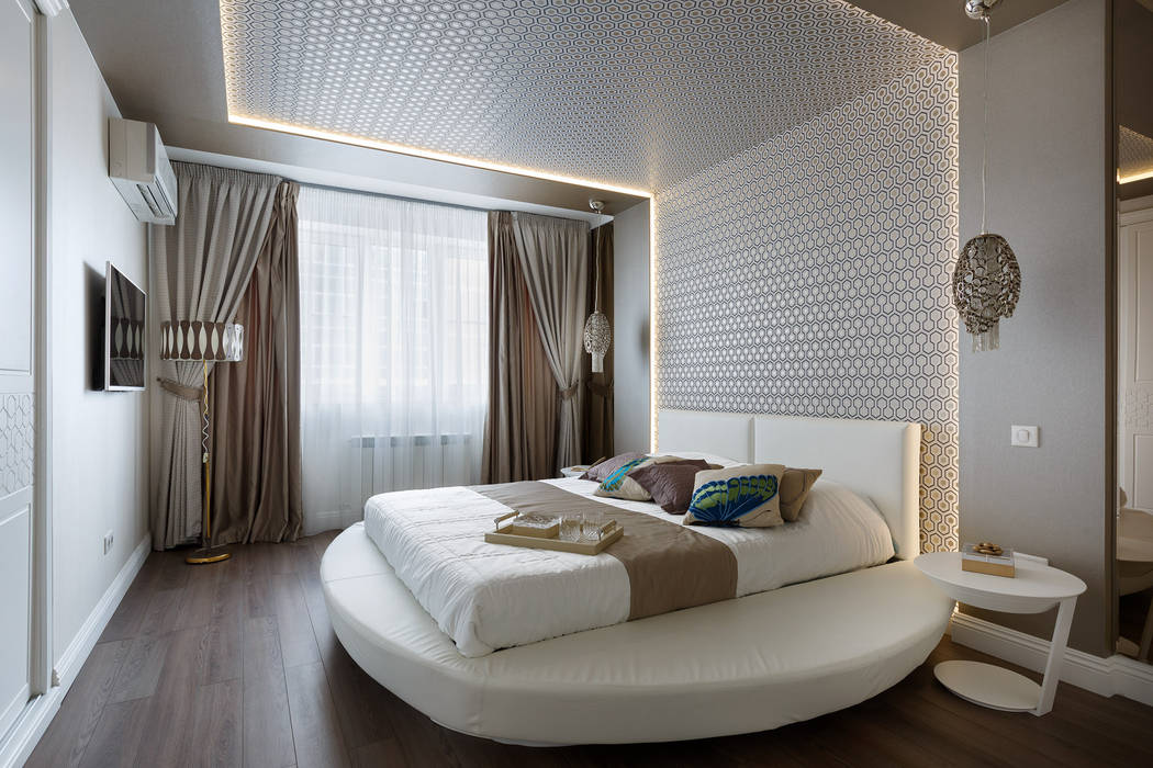 В НОВОМ СВЕТЕ, GLAZOV design group концептуальная студия дизайна интерьеров GLAZOV design group концептуальная студия дизайна интерьеров Eclectic style bedroom