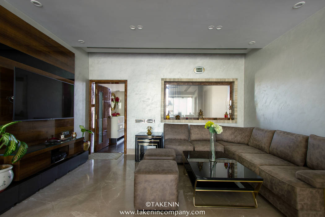 Rewari Residence, TakenIn TakenIn Modern living room