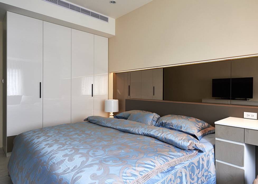 時尚風華-板橋國光路老國宅也有新生命 富亞室內裝修設計工程有限公司 小臥室 MDF