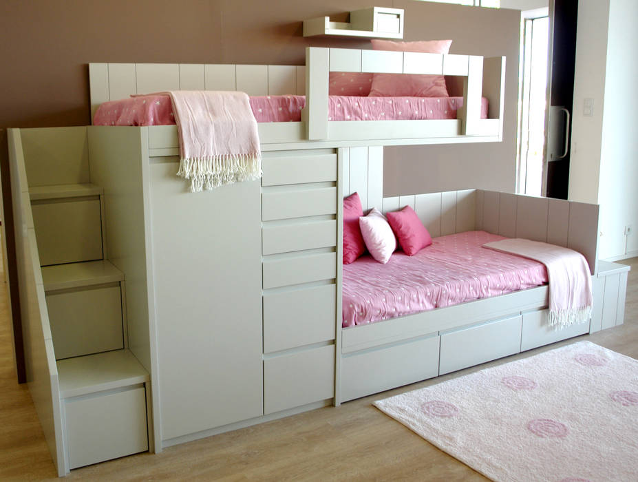 homify Phòng trẻ em phong cách hiện đại MDF Beds & cribs