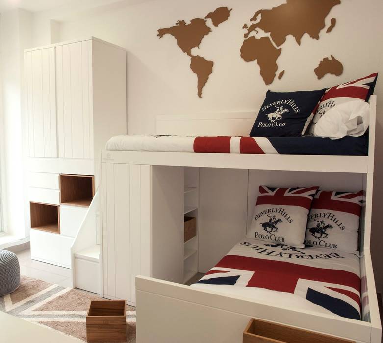 homify Modern Kid's Room MDF Beds & cribs