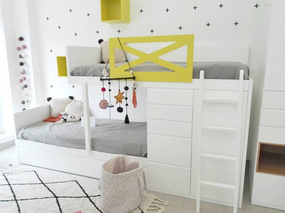 homify Habitaciones para niños de estilo moderno Tablero DM Camas y cunas