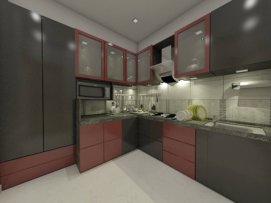 Kitchen, Peak Interior Peak Interior مطابخ صغيرة