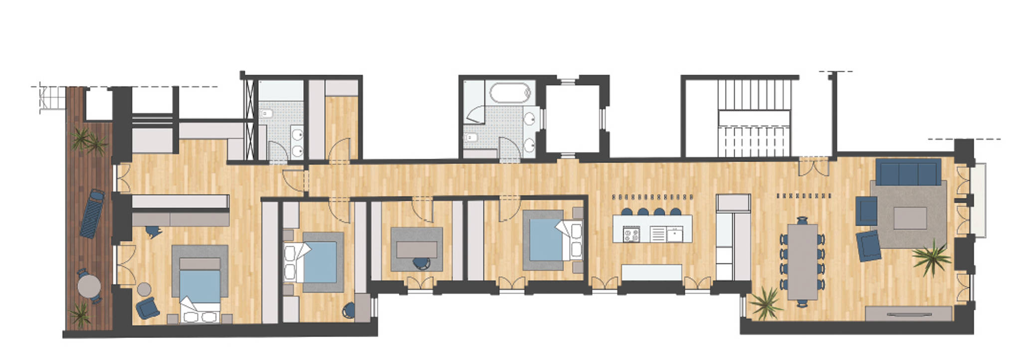 planta aponto Casas unifamilares Madeira maciça Multicolor apartamento,remodelação,alteração,reabilitação,apartamento moderno,t4,apartamento t4,suite,cozinha americana,espaço continuo,cozinha aberta,moderno