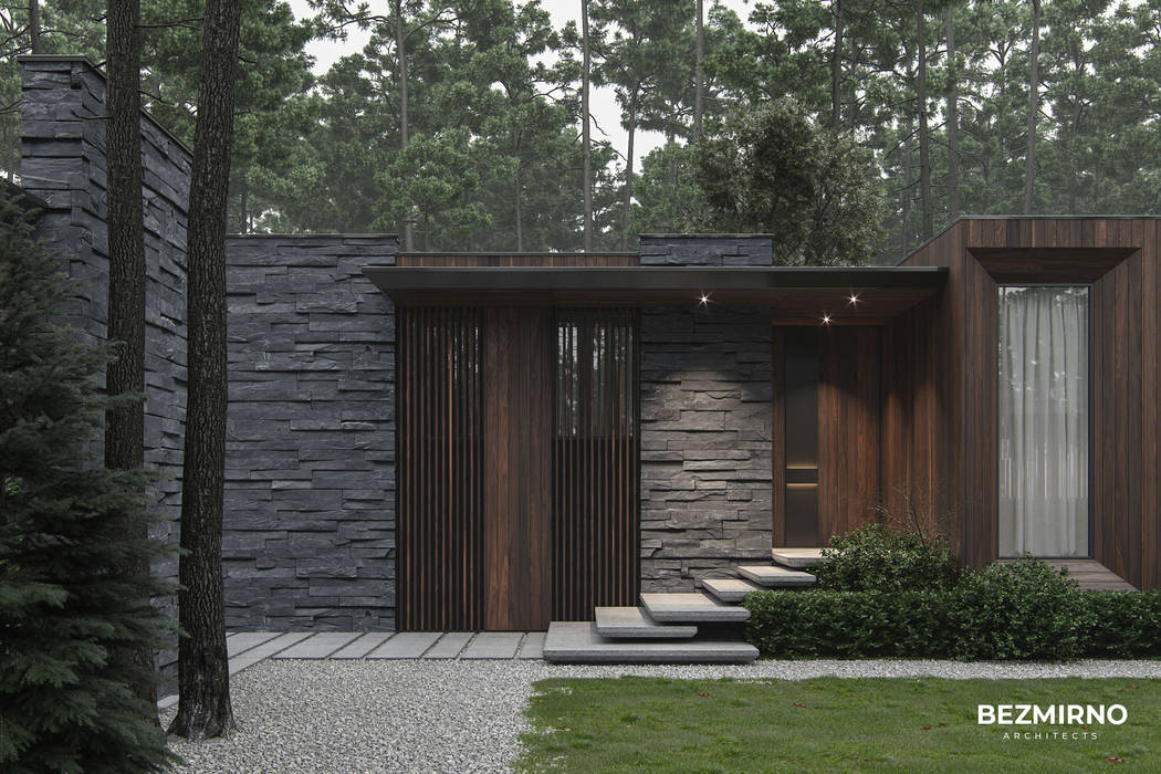 Будинок у лісі, Bezmirno Bezmirno Passive house Wood Wood effect