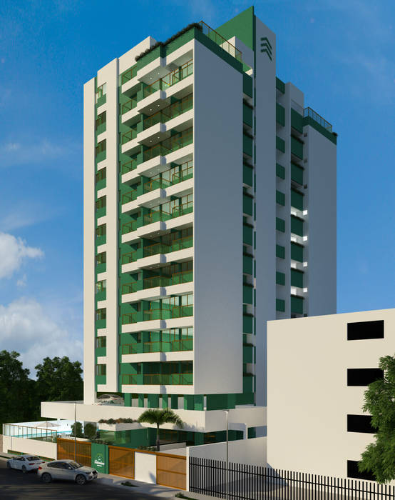 Prédio Residencial, Luiz Daniel Honorato Arquiteto Luiz Daniel Honorato Arquiteto Pavimentos Cerâmica