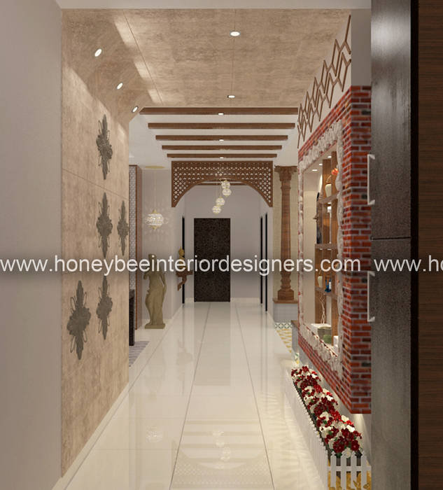 Apartment Design in a Traditional style, Honeybee Interior Designers Honeybee Interior Designers Вітальня