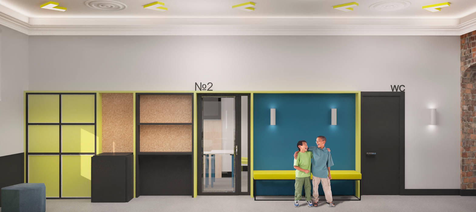 Детская школа «LEO School», FIMA design FIMA design Commercial spaces Schools