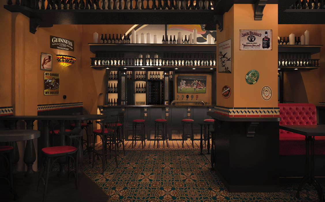 Бар «Harat’s Pub», FIMA design FIMA design Commercial spaces Quán bar & club