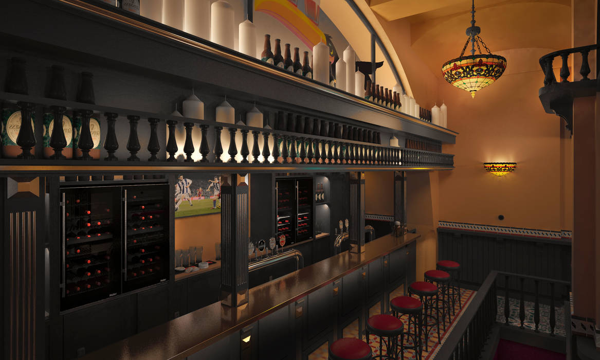 Бар «Harat’s Pub», FIMA design FIMA design Ruang Komersial Bar & Klub