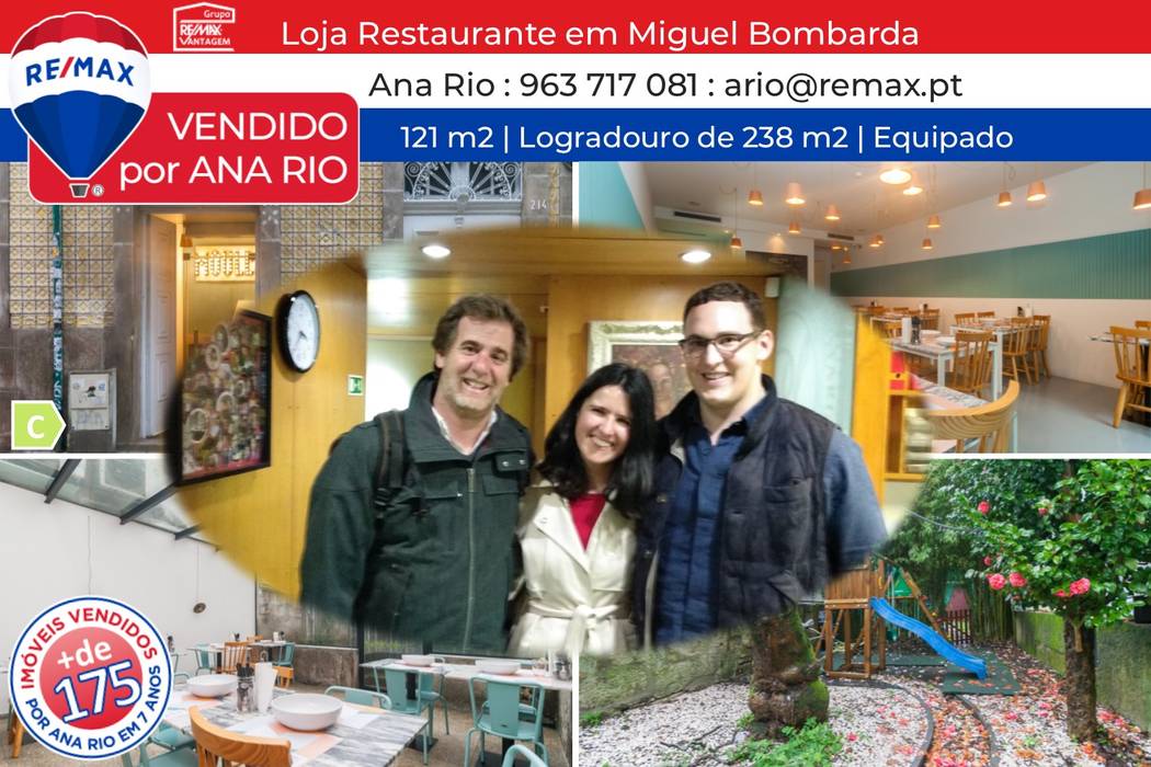 Venda de Restaurante em Miguel Bombarda, Ana Rio Remax Ana Rio Remax Study/office