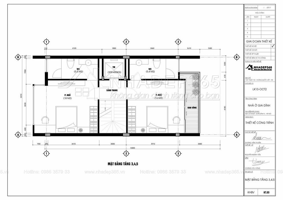 Thiết Kế Nhà Phố 5 Tầng Diện Tích 6×13m Hiện Đại Cổ Nhuế, THIẾT KẾ NHÀ ĐẸP 365 THIẾT KẾ NHÀ ĐẸP 365 Commercial spaces Tòa nhà văn phòng