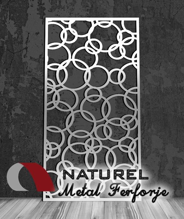 LAZER KESİM DEKORATİF EKRANLAR , NATUREL METAL FERFORJE NATUREL METAL FERFORJE Ticari alanlar Metal Alışveriş Merkezleri