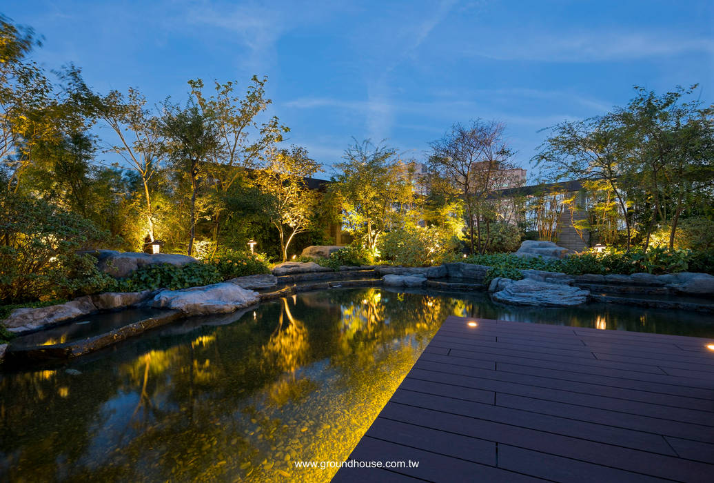 大型空中景觀花園, 大地工房景觀公司 大地工房景觀公司 Espaços comerciais Escritórios