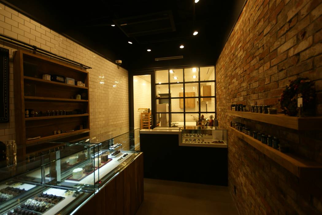 초콜렛 샵 CHOCOLATE SHOP_부산인테리어, 감자디자인 감자디자인 Cozinhas pequenas