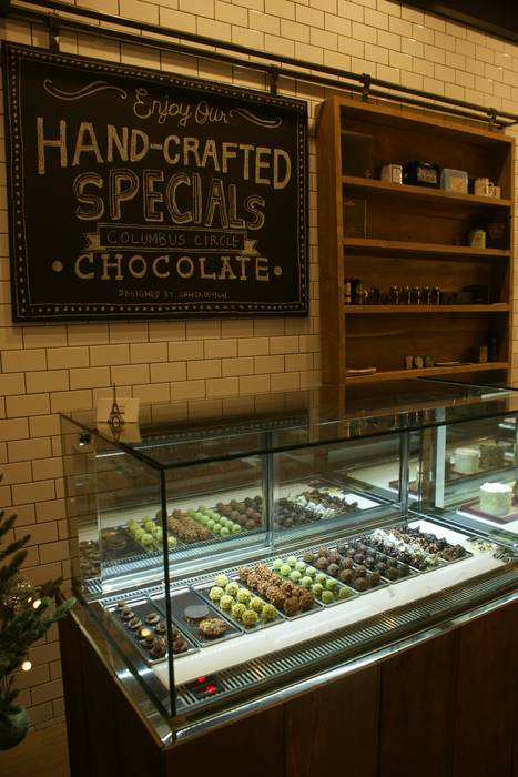 초콜렛 샵 CHOCOLATE SHOP_부산인테리어, 감자디자인 감자디자인 Small kitchens