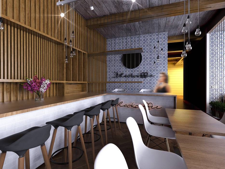 Black Coffee, Taller Siete Nueve Arquitectura Taller Siete Nueve Arquitectura พื้นที่เชิงพาณิชย์ ร้านอาหาร