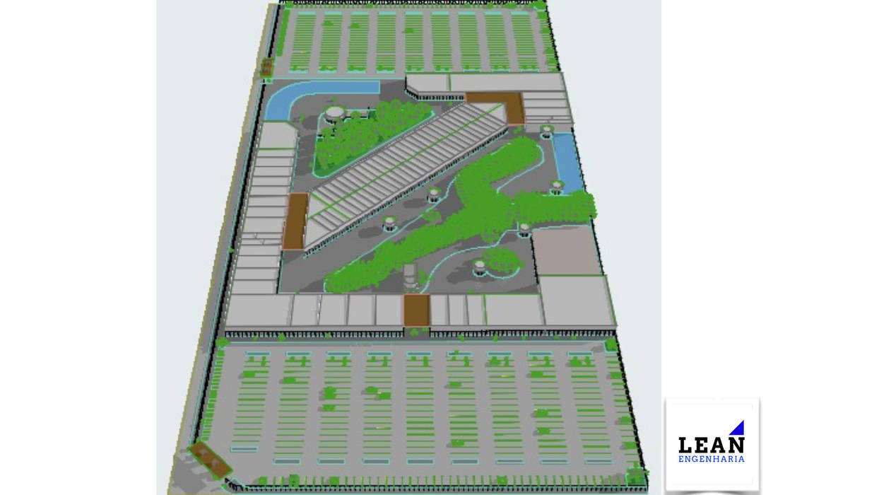 Projeto de Centro Comercial (66.000m²), Lean Engenharia Lean Engenharia مساحات تجارية مراكز تسوق/ مولات