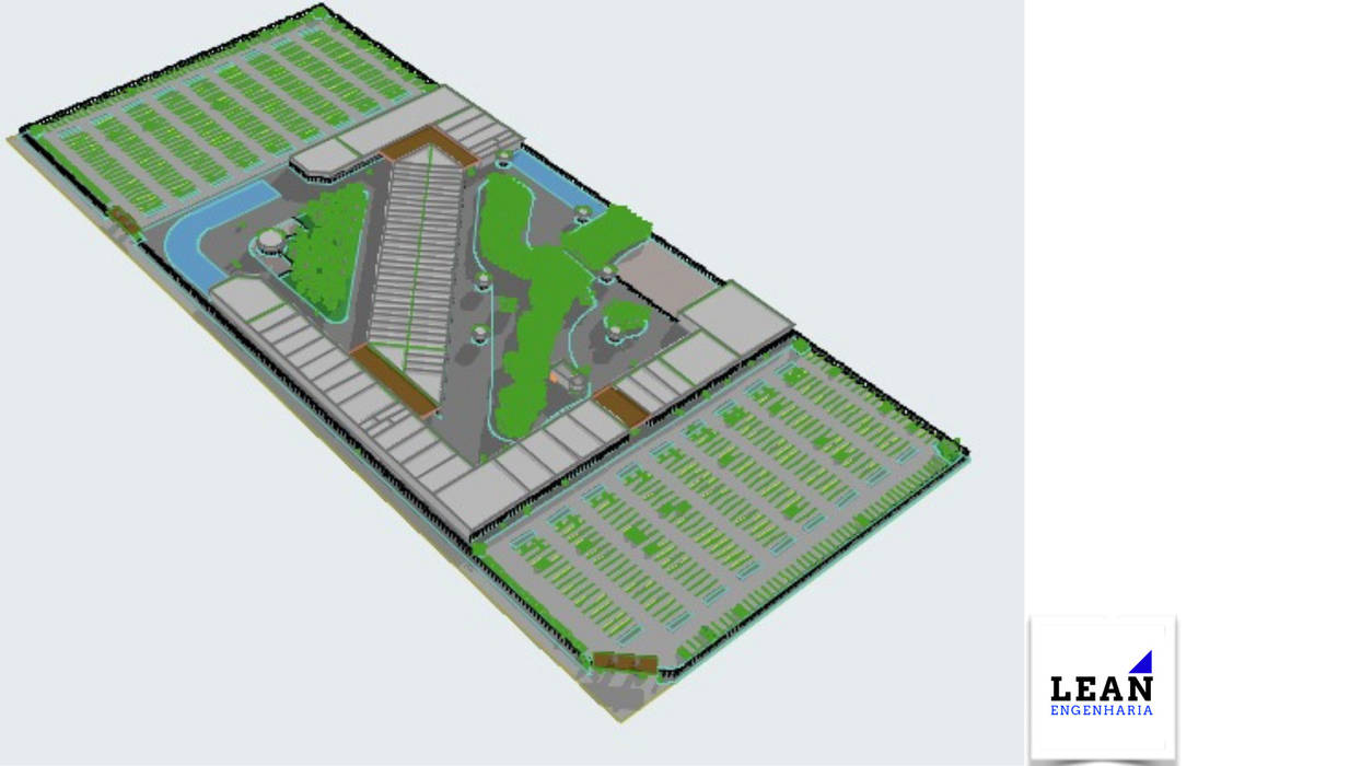 Projeto de Centro Comercial (66.000m²), Lean Engenharia Lean Engenharia مساحات تجارية مراكز تسوق/ مولات