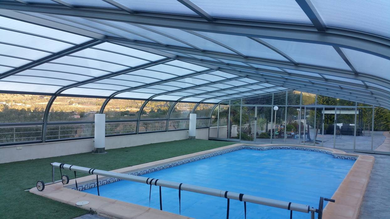 Modelo Archery Unisur Cubiertas Para Piscina Piscinas De Jardin Aluminio Cinc Metalico Plateado Homify