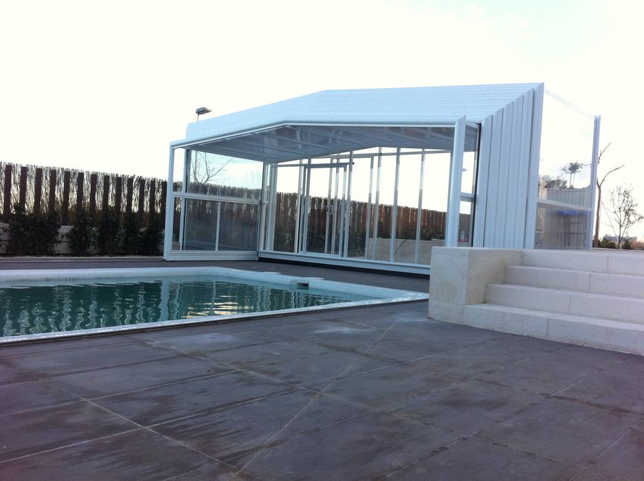 Modelo TRY, UniSUR - Cubiertas para piscina UniSUR - Cubiertas para piscina Piscinas de jardín Aluminio/Cinc