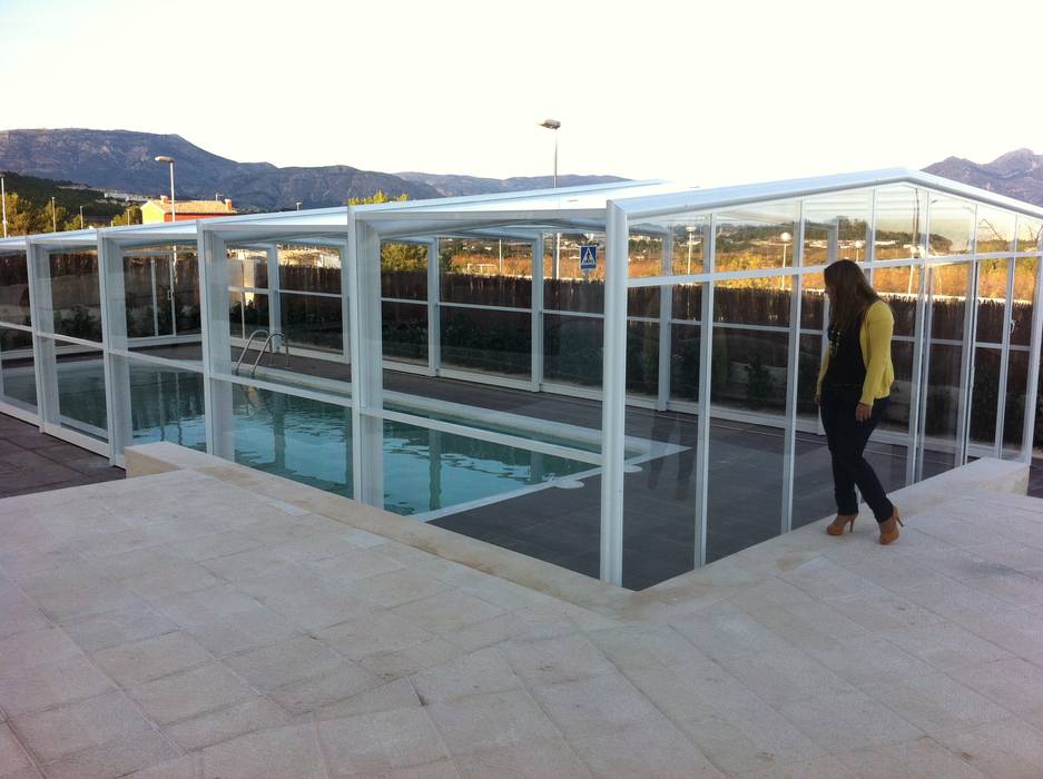 Modelo TRY, UniSUR - Cubiertas para piscina UniSUR - Cubiertas para piscina Piscinas de jardín Aluminio/Cinc