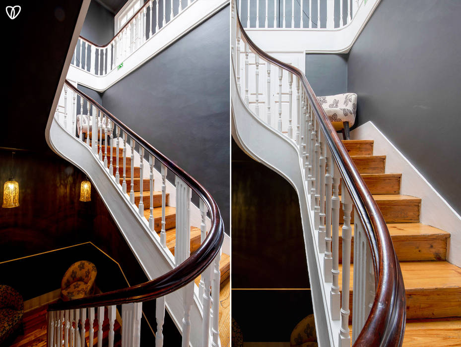 Restaurante - O Caçula, MOYO - Decoração de Interiores MOYO - Decoração de Interiores Stairs Solid Wood Multicolored Gastronomy