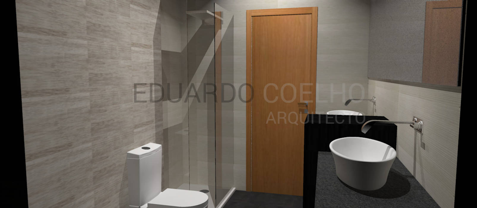 Remodelação de Casa de Banho Eduardo Coelho Arquitecto Casas de banho minimalistas Suites