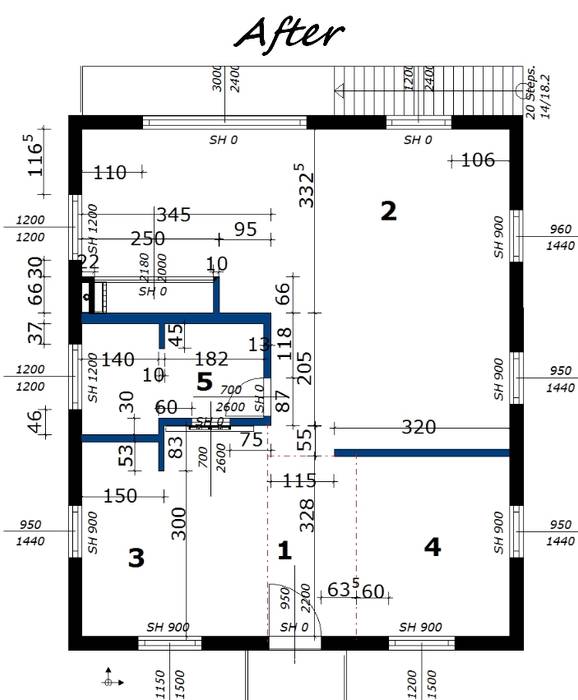 Plan after D O M | Architecture interior Paredes e pisos modernos