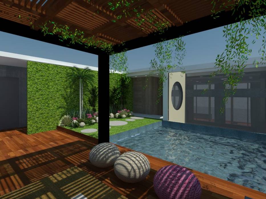 Cobertura Victor Konder, ANNA MAYA ARQUITETURA E ARTE ANNA MAYA ARQUITETURA E ARTE Classic style pool