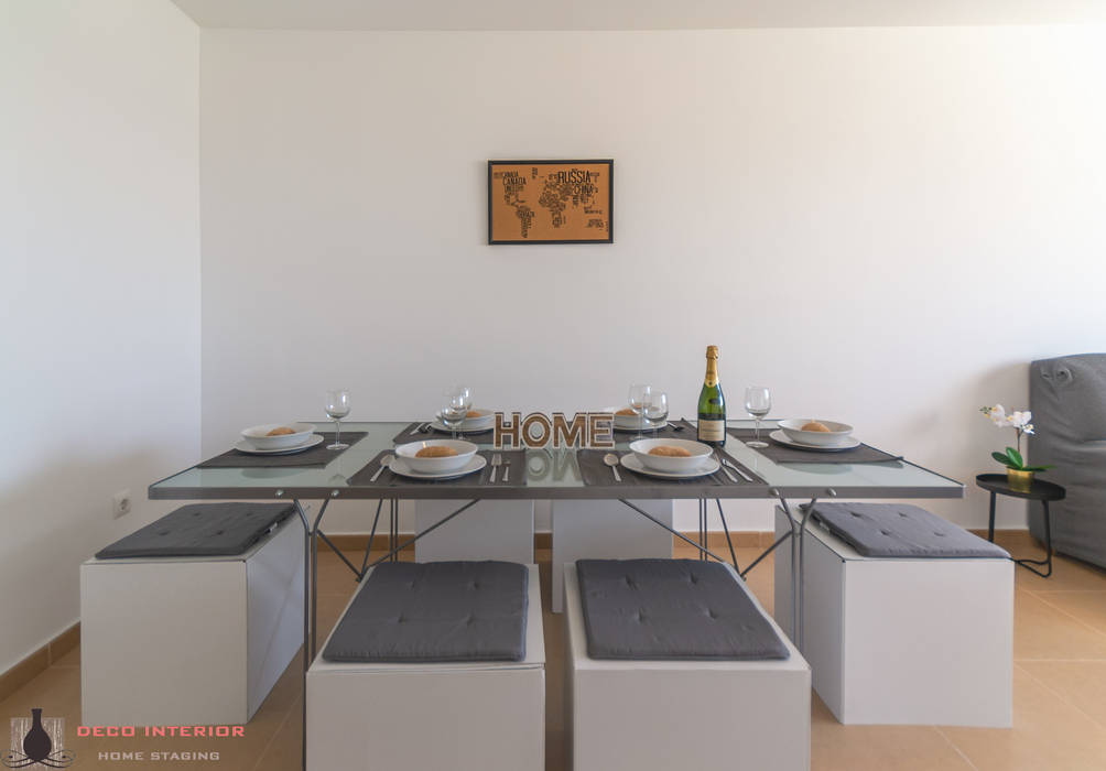 Home Staging piso con toques estilo industrial, Home Staging Tarragona - Deco Interior Home Staging Tarragona - Deco Interior Ruang Makan Gaya Industrial