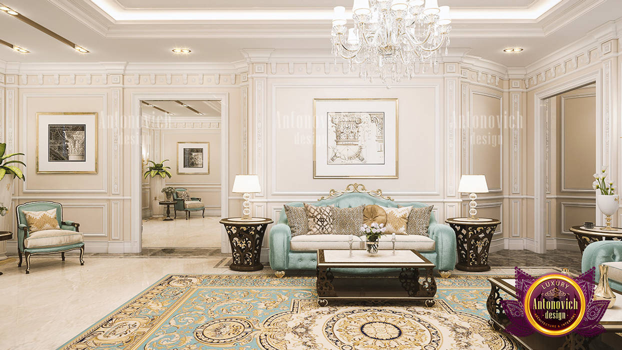 Sleek Stylish Living Room Interior, Luxury Antonovich Design Luxury Antonovich Design