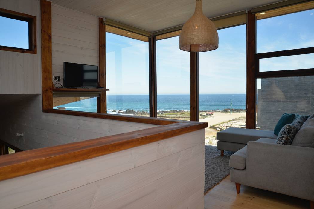 LOTE 3, CONDOMINIO PICHILEMU, KIMCHE ARQUITECTOS KIMCHE ARQUITECTOS Moderne Arbeitszimmer Holz Holznachbildung