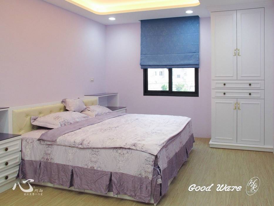 2樓孝親房-紫色的調性，柔和浪漫 台中室內設計裝修|心之所向設計美學工作室 Eclectic style bedroom