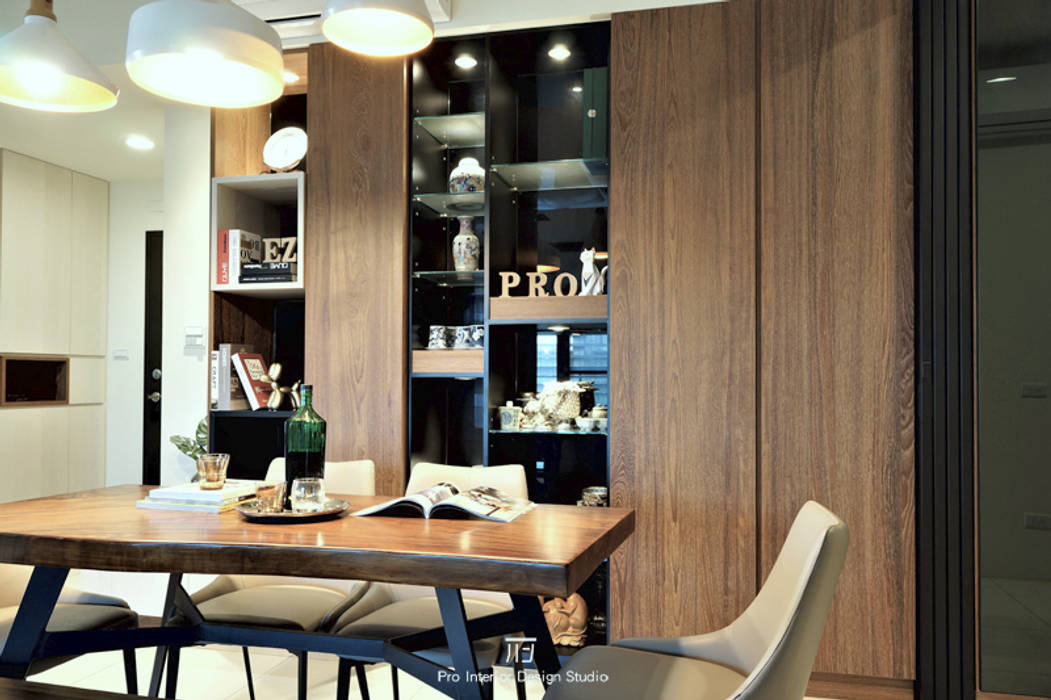 餐廳 璞玥室內裝修有限公司 Modern Dining Room Wood Wood effect