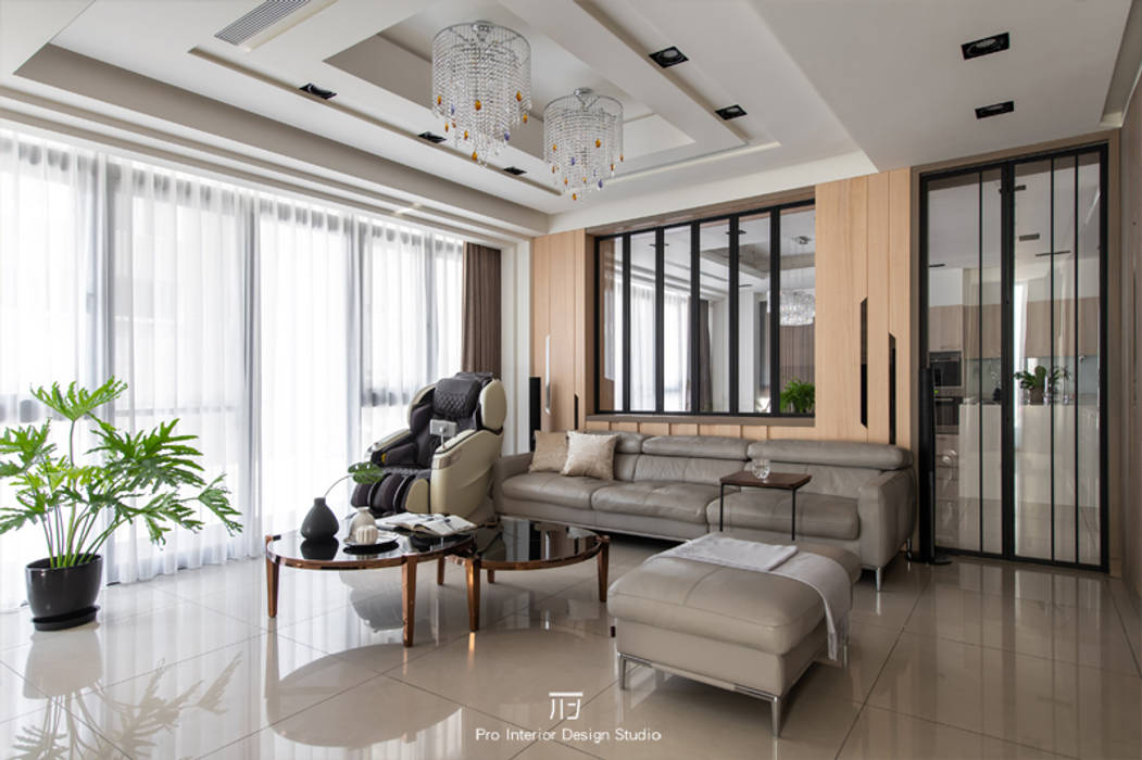 客廳 璞玥室內裝修有限公司 Modern Living Room Wood Wood effect